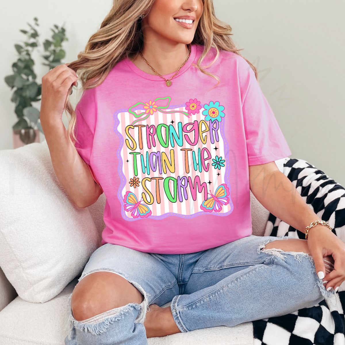 COQUETTE STRONGER THAN THE STORM - DTF TRANSFER