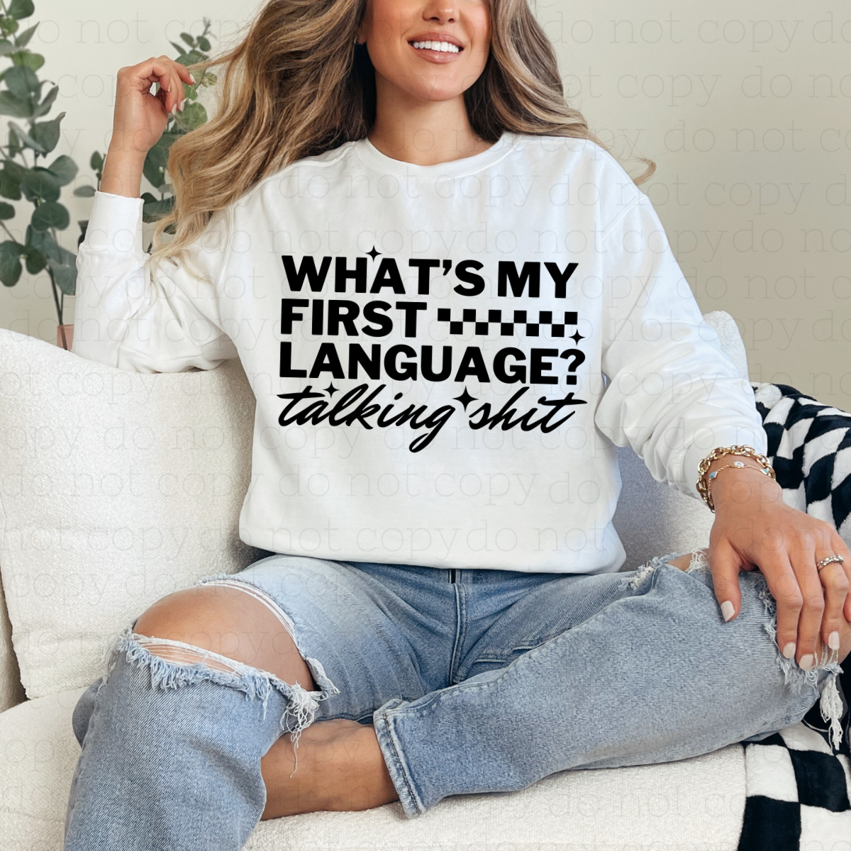 WHAT'S MY FIRST LANGUAGE? - DTF TRANSFER