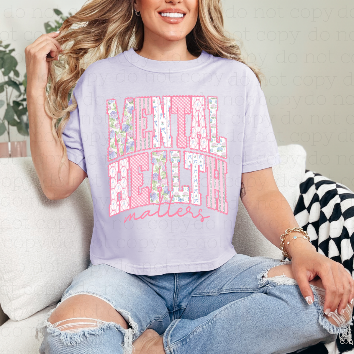 COQUETTE MENTAL HEALTH MATTERS - DTF TRANSFER - Hectic Momma Printing