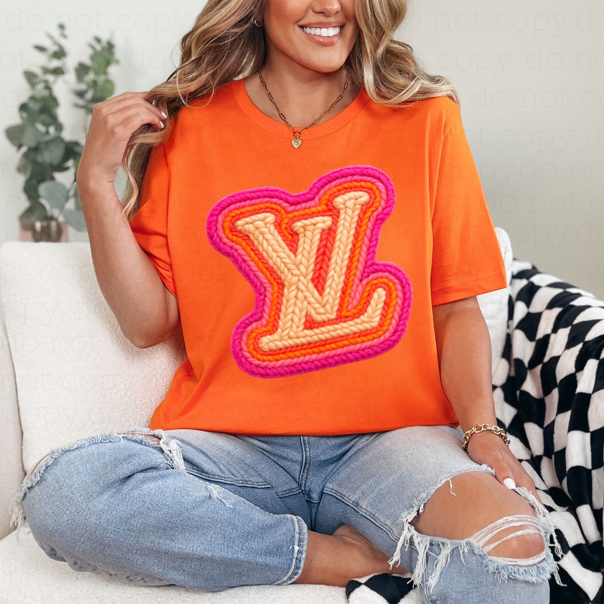 L V *FAUX YARN* - DTF TRANSFER