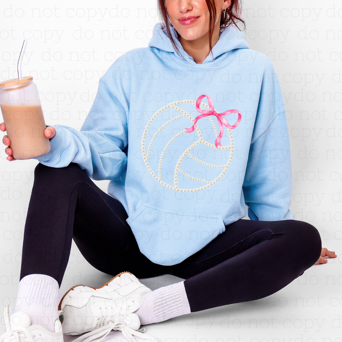 COQUETTE VOLLEYBALL - FAUX PEARLS - DTF TRANSFER