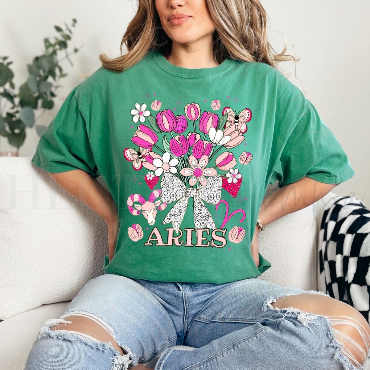 COQUETTE ARIES - DTF TRANSFER - Hectic Momma Printing