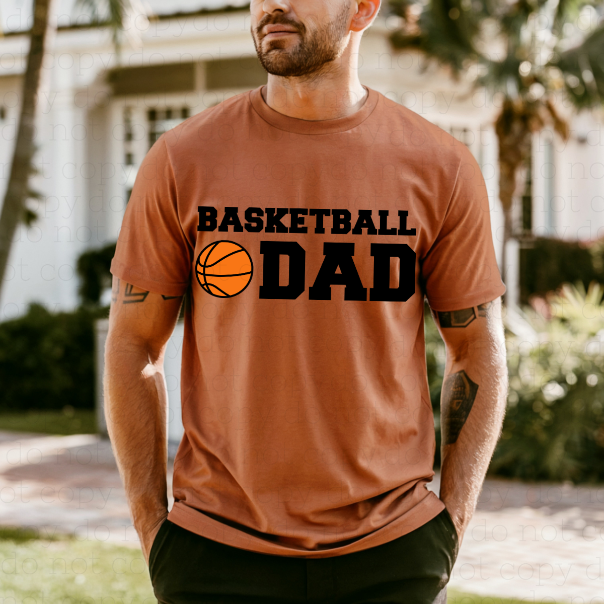 BASKETBALL DAD - DTF TRANSFER - Hectic Momma Printing
