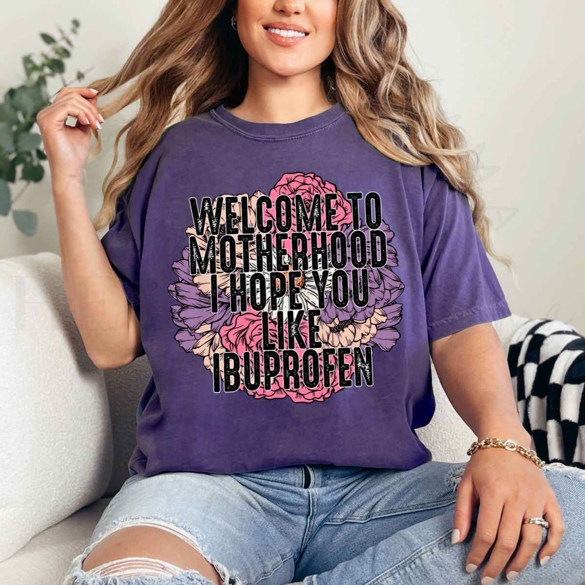 WELCOME TO MOTHERHOOD - DTF TRANSFER