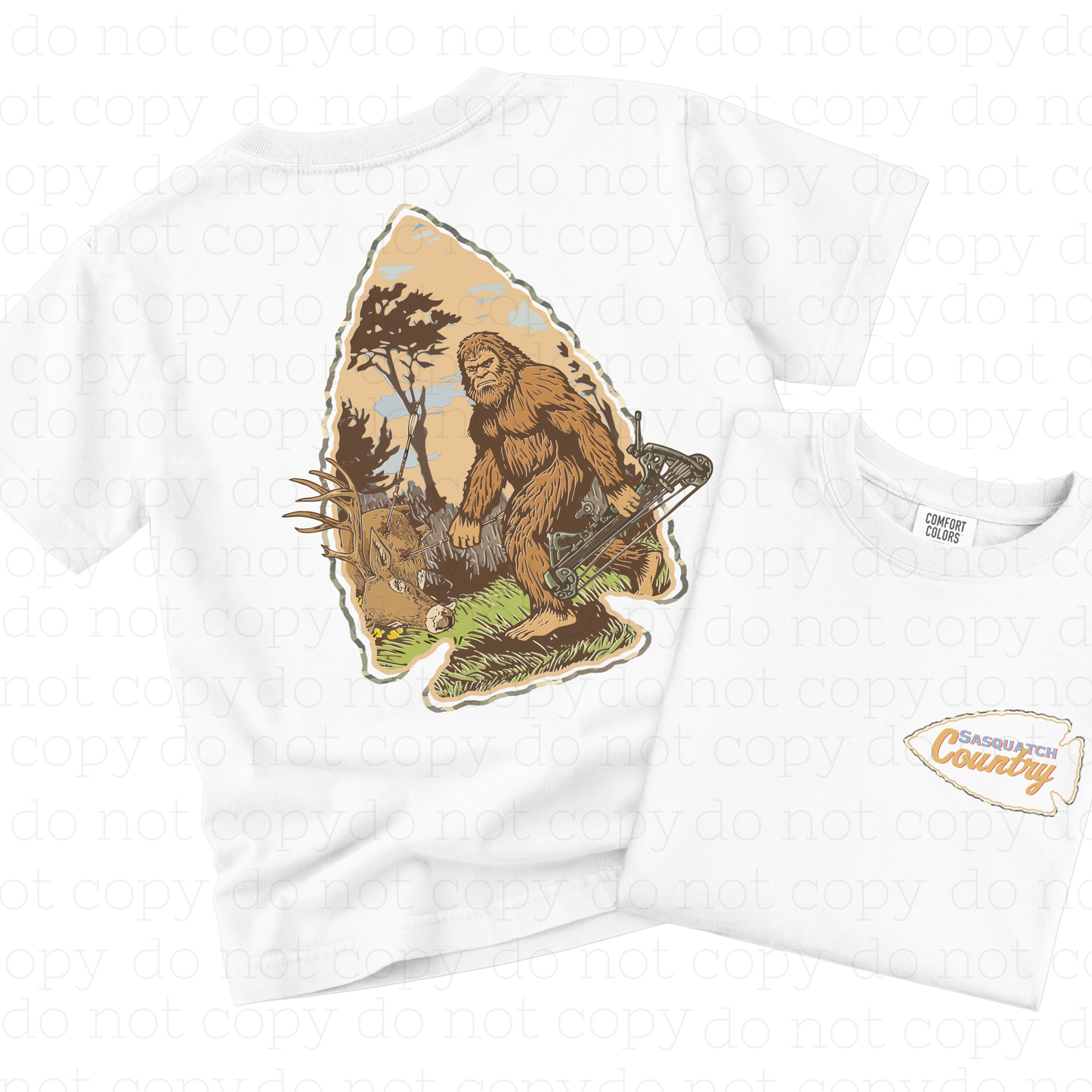 SASQUATCH COUNTRY - FRONT+BACK - DTF TRANSFER