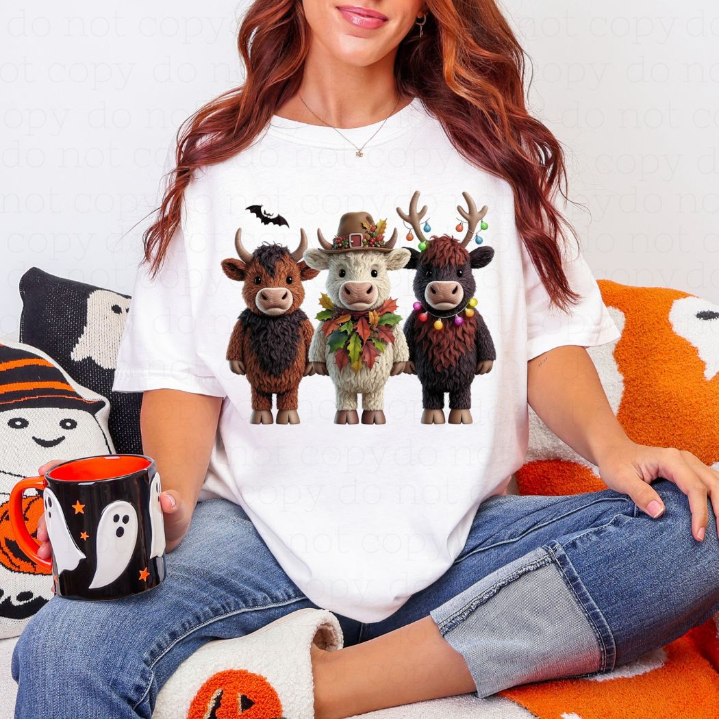 HOLIDAY HIGHLANDS *FAUX YARN* - DTF TRANSFER