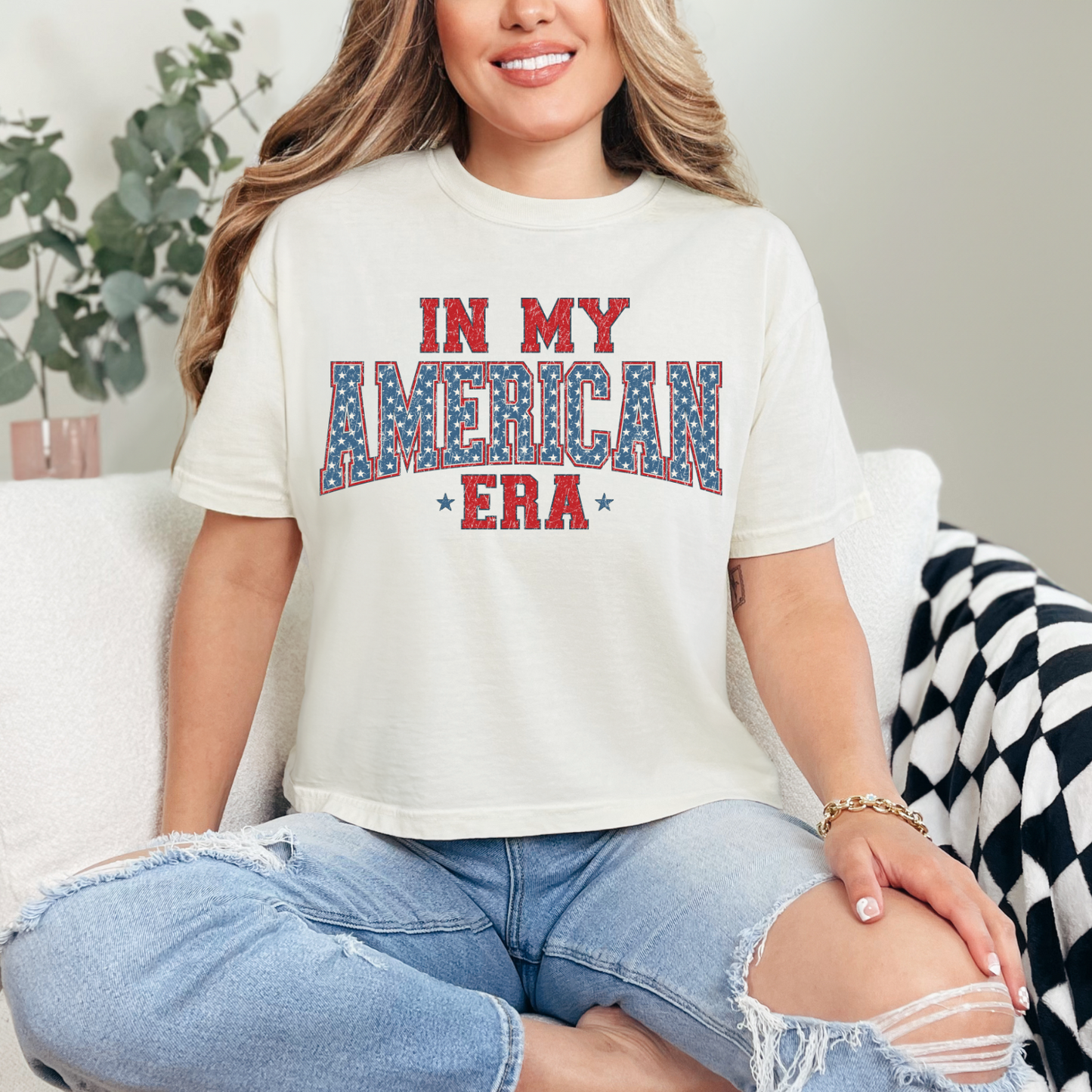 IN MY AMERICA ERA - DTF TRANSFER - Hectic Momma Printing