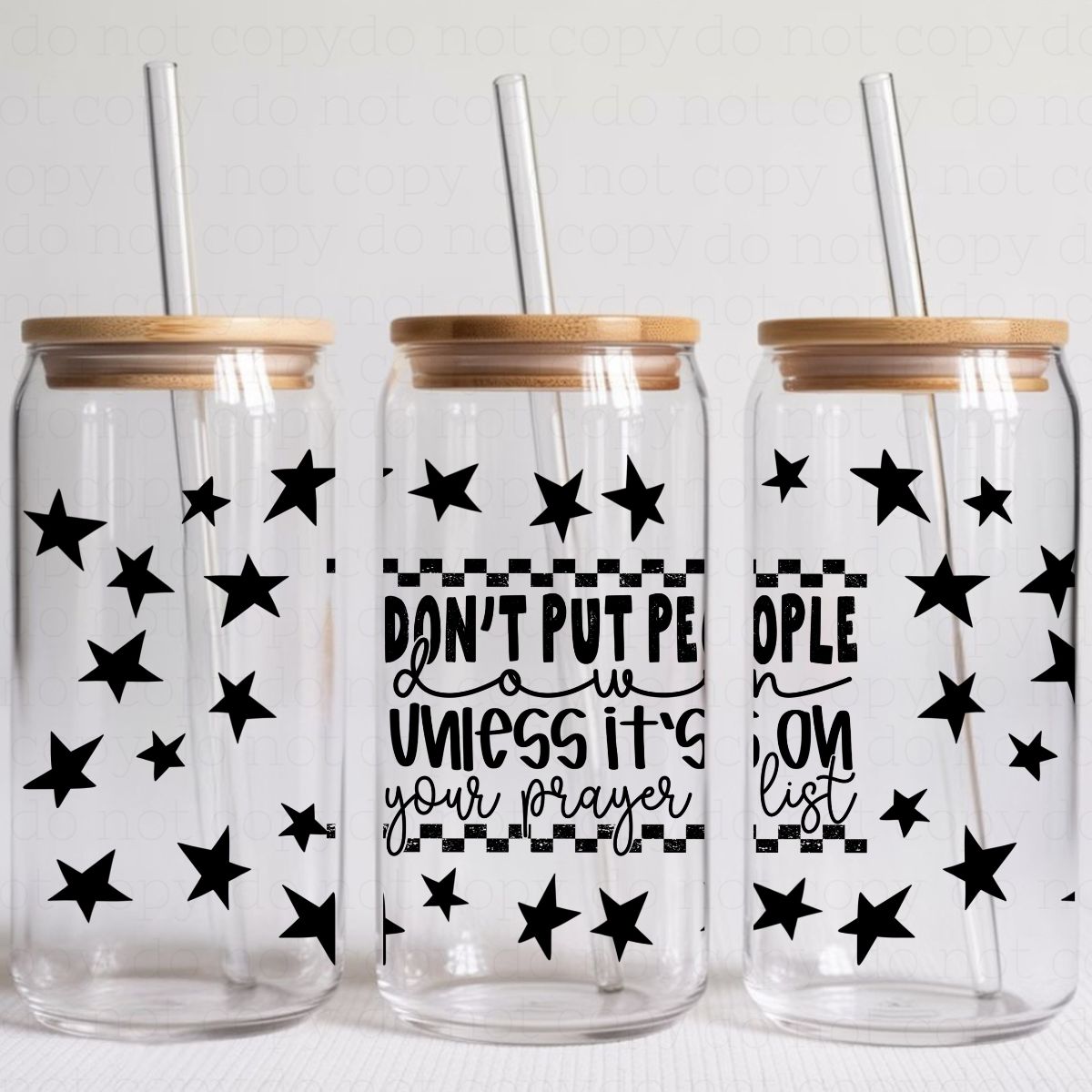 DON'T PUT PEOPLE DOWN UNLESS IT'S ON YOUR PRAYER LIST - UV DTF