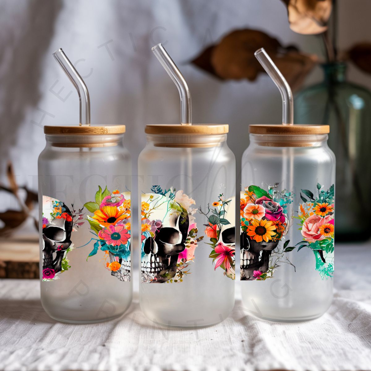 FLORAL SKELLIES - UV DTF