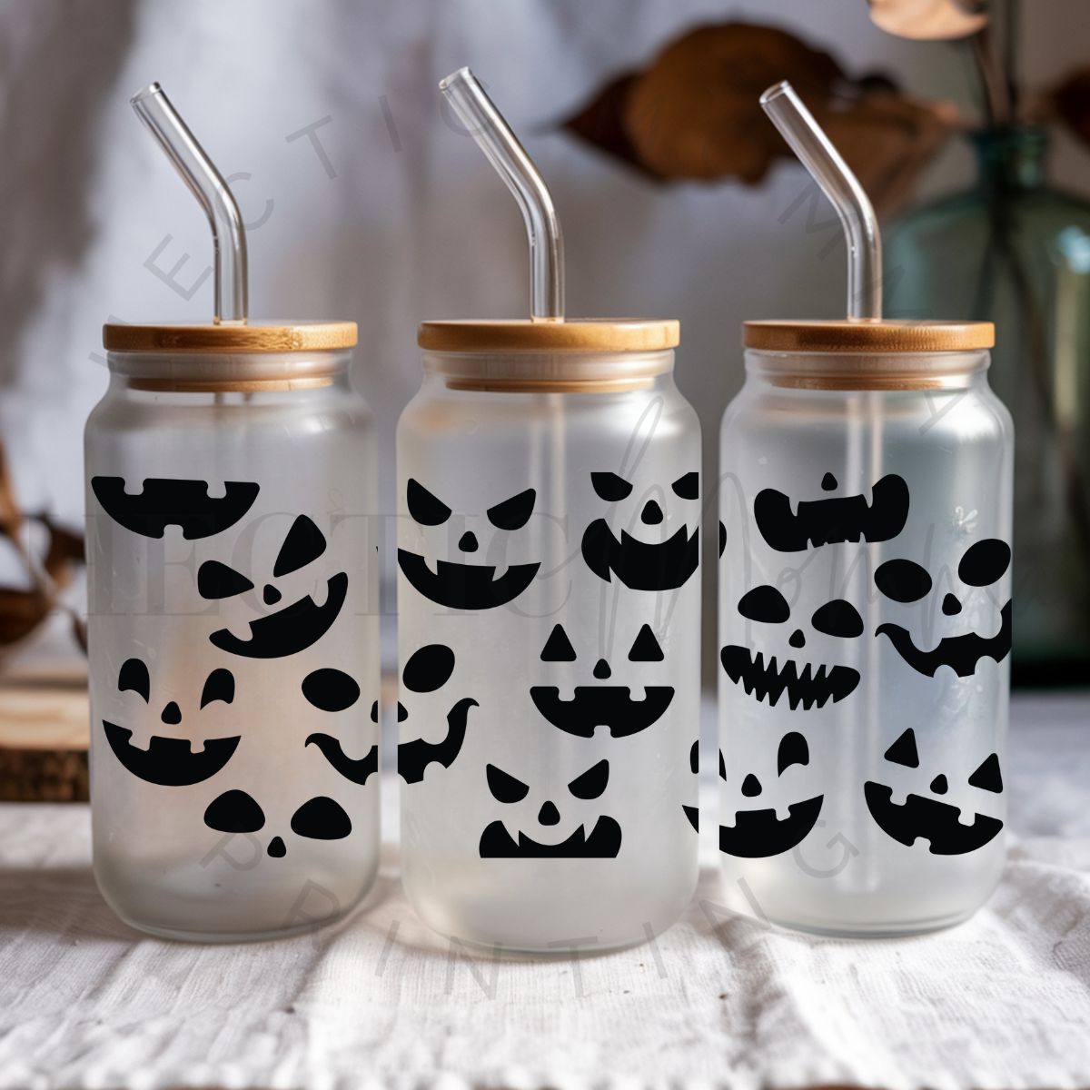 PUMPKIN FACES - UV DTF