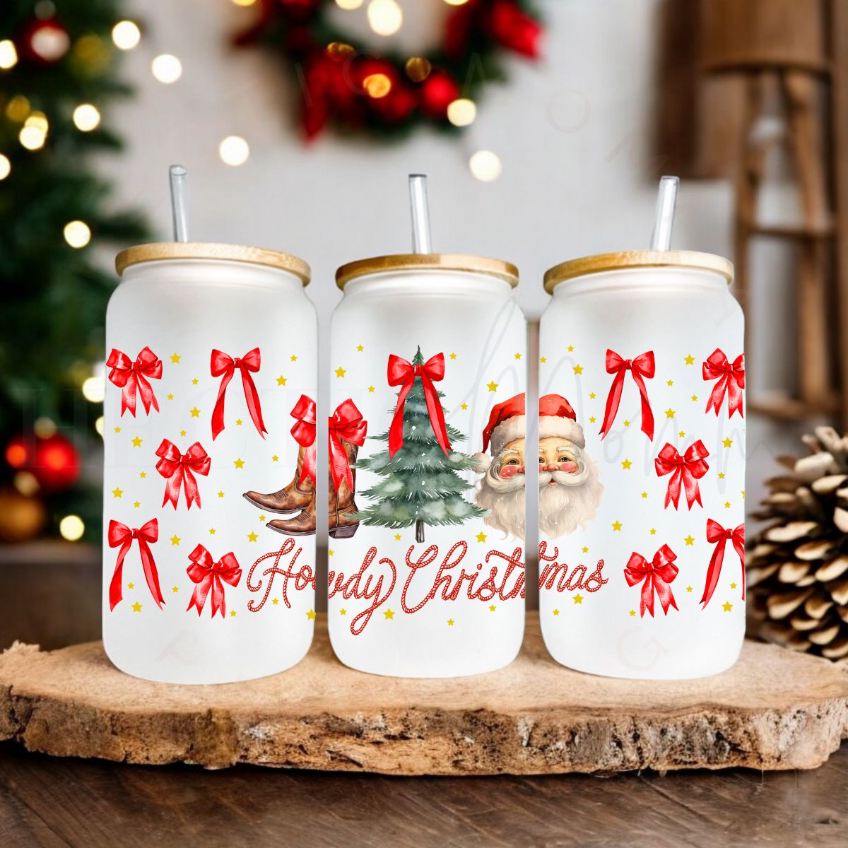 COQUETTE HOWDY CHRISTMAS - RED - UV DTF