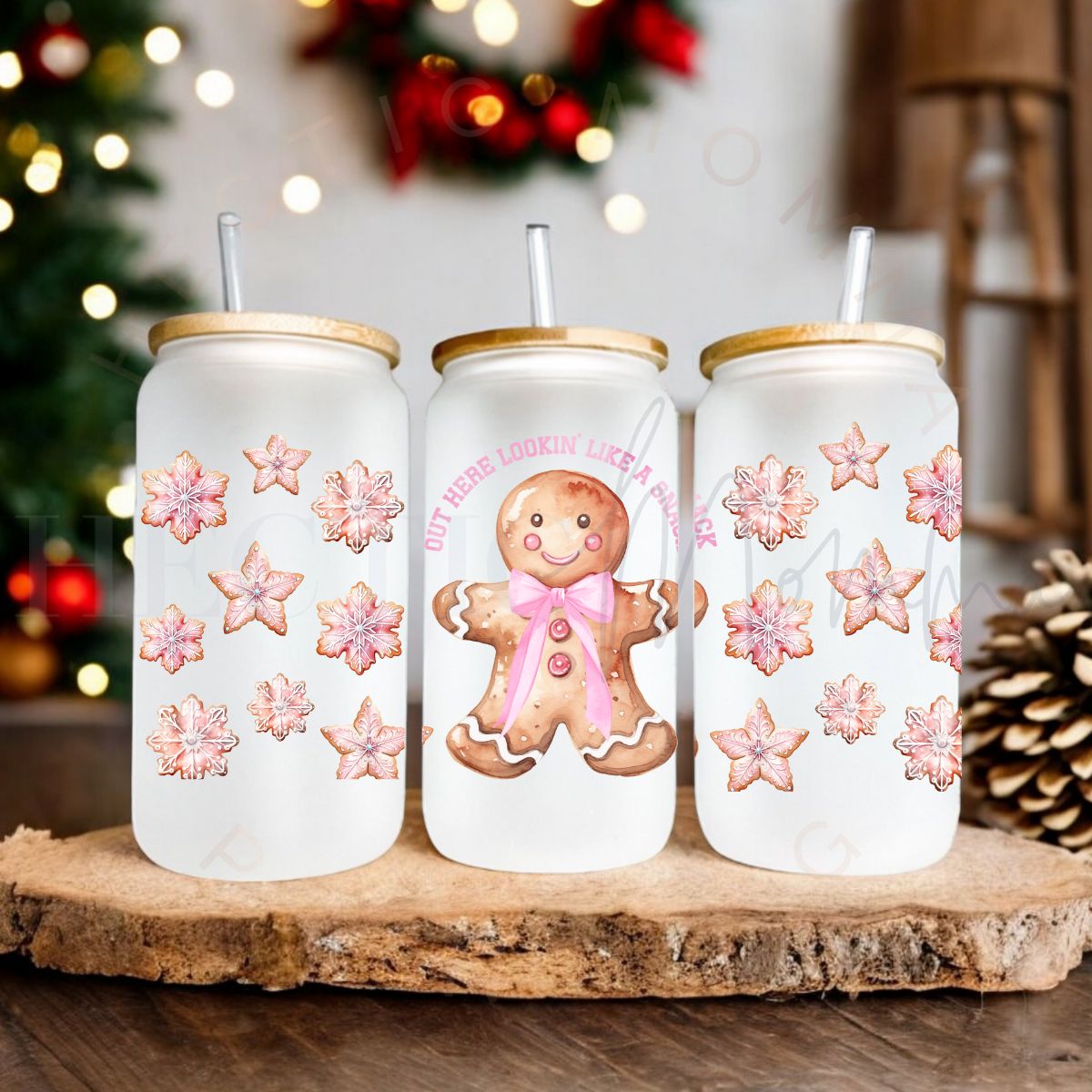 COQUETTE OUT HERE LOOKIN' LIKE A SNACK - PINK - UV DTF