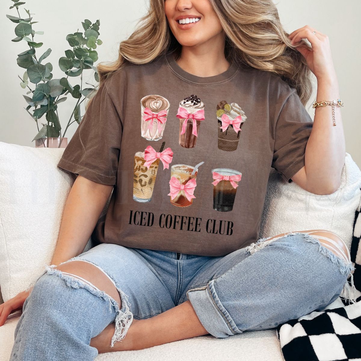 COQUETTE ICED COFFEE CLUB - DTF TRANSFER - Hectic Momma Printing