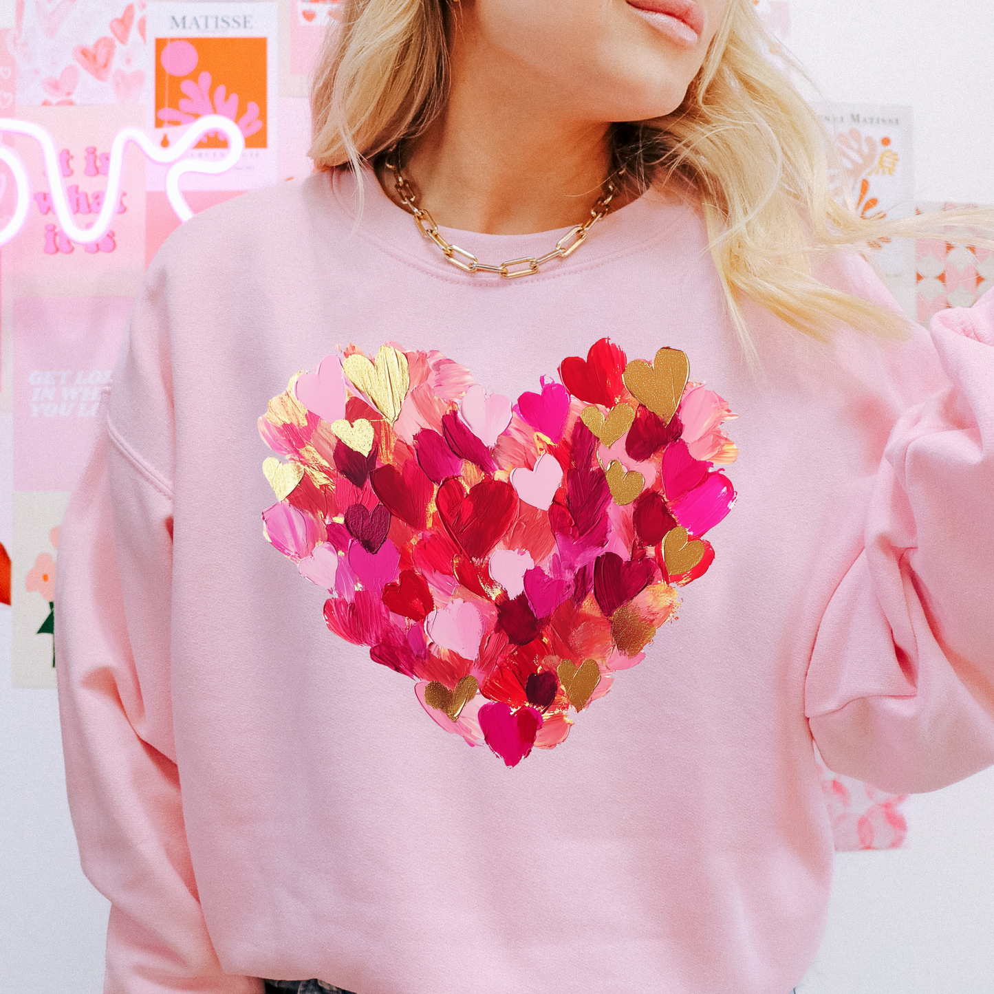 HEART VALENTINES DTF TRANSFER - Hectic Momma Printing