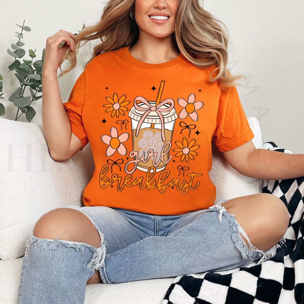 COQUETTE GIRL BREAKFAST - DTF TRANSFER