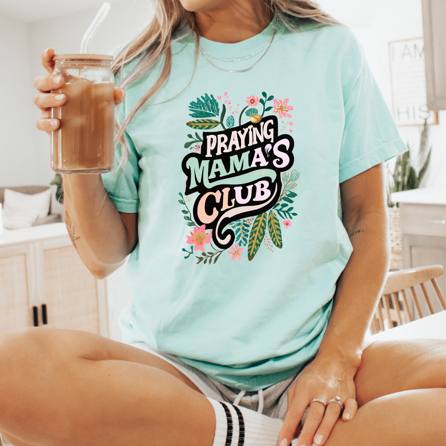 Praying Mama's Club FULL TSHIRT - Hectic Momma Printing