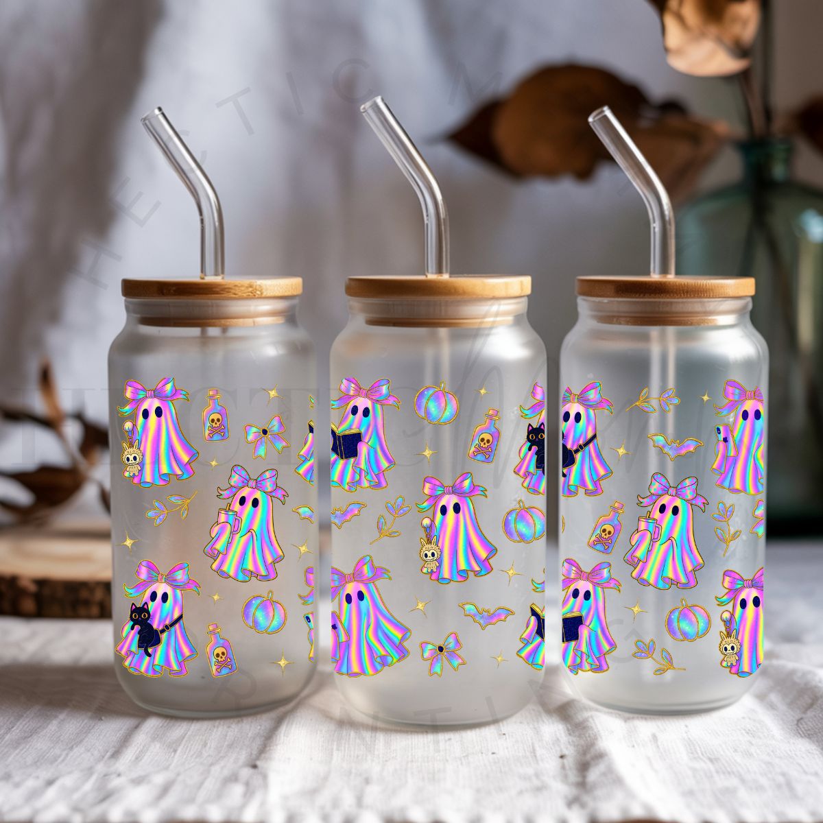 COQUETTE IRIDECENT GHOSTS - UV DTF