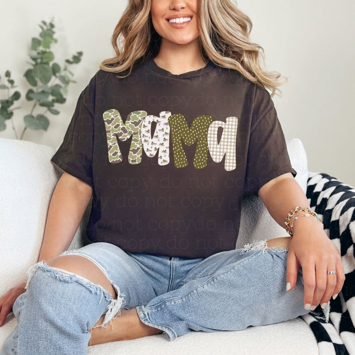 CAMO AND DUCKS MAMA - DTF TRANSFER