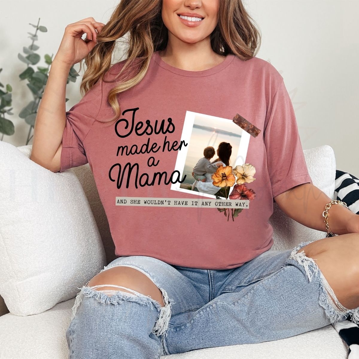 JESUS MADE HER A MAMA - DTF TRANSFER