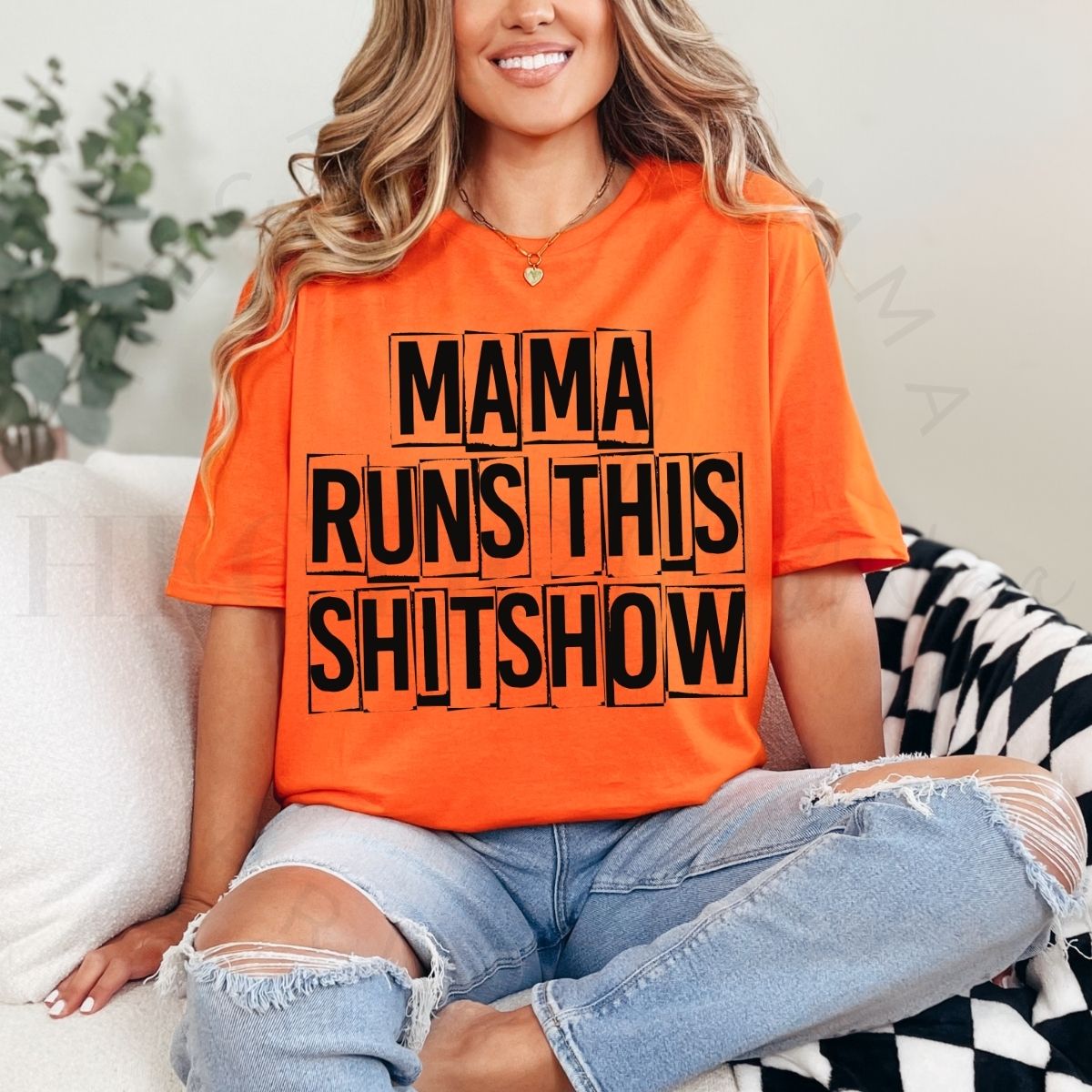 MAMA RUNS THIS SHITSHOW - DTF TRANSFER