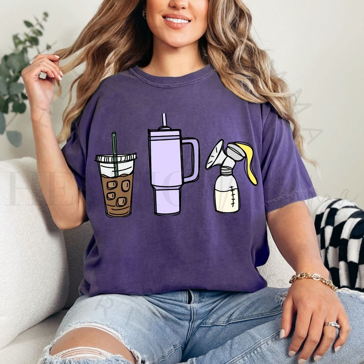 BREASTFEEDING ESSENTIALS *PURPLE* - DTF TRANSFER