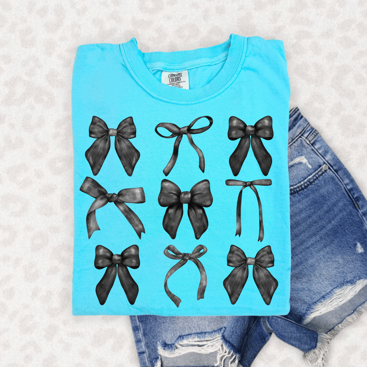BLACK COQUETTE BOWS - DTF TRANSFER - Hectic Momma Printing