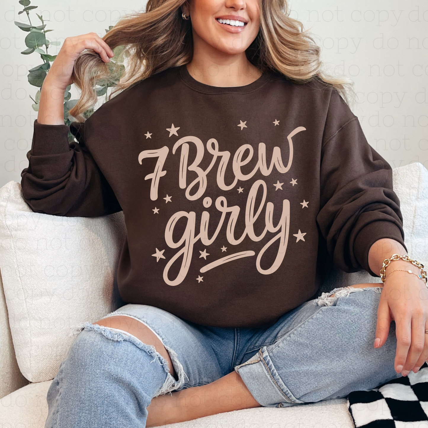 SEVEN BREW GIRLY - DTF TRANSFER - Hectic Momma Printing