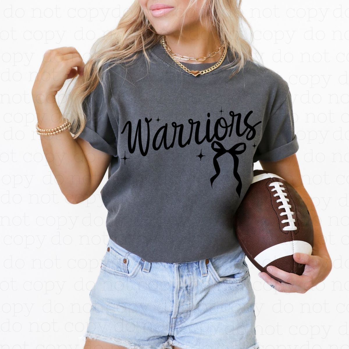 COQUETTE WARRIORS BLACK TEXT - DTF TRANSFER