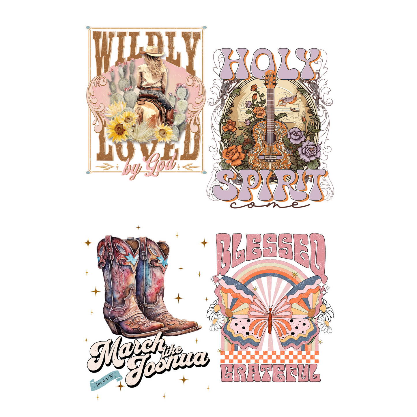 Jesus Is My Homeboy Western Mini Made Gang Sheet