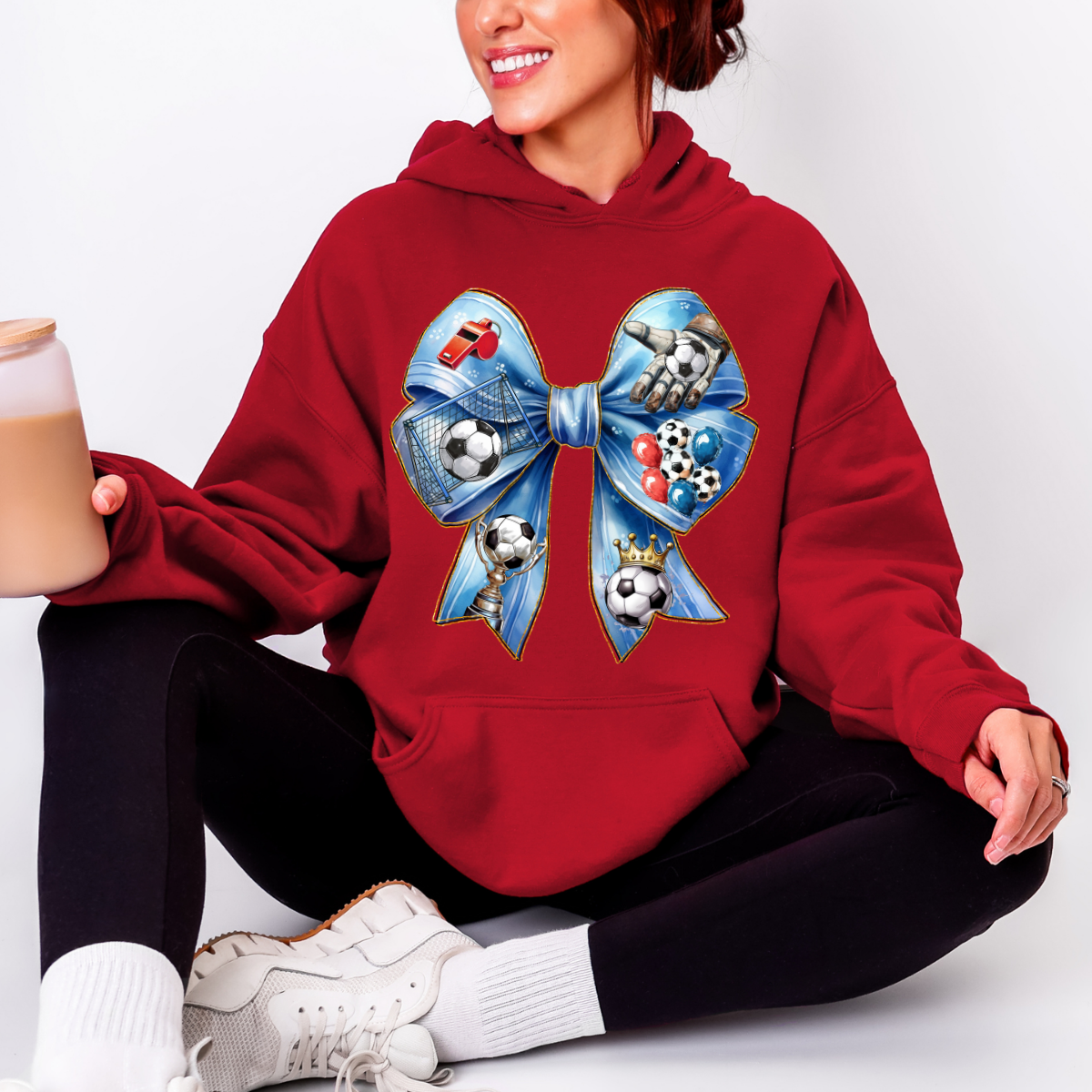 COQUETTE SOCCER BOW - DTF TRANSFER - Hectic Momma Printing