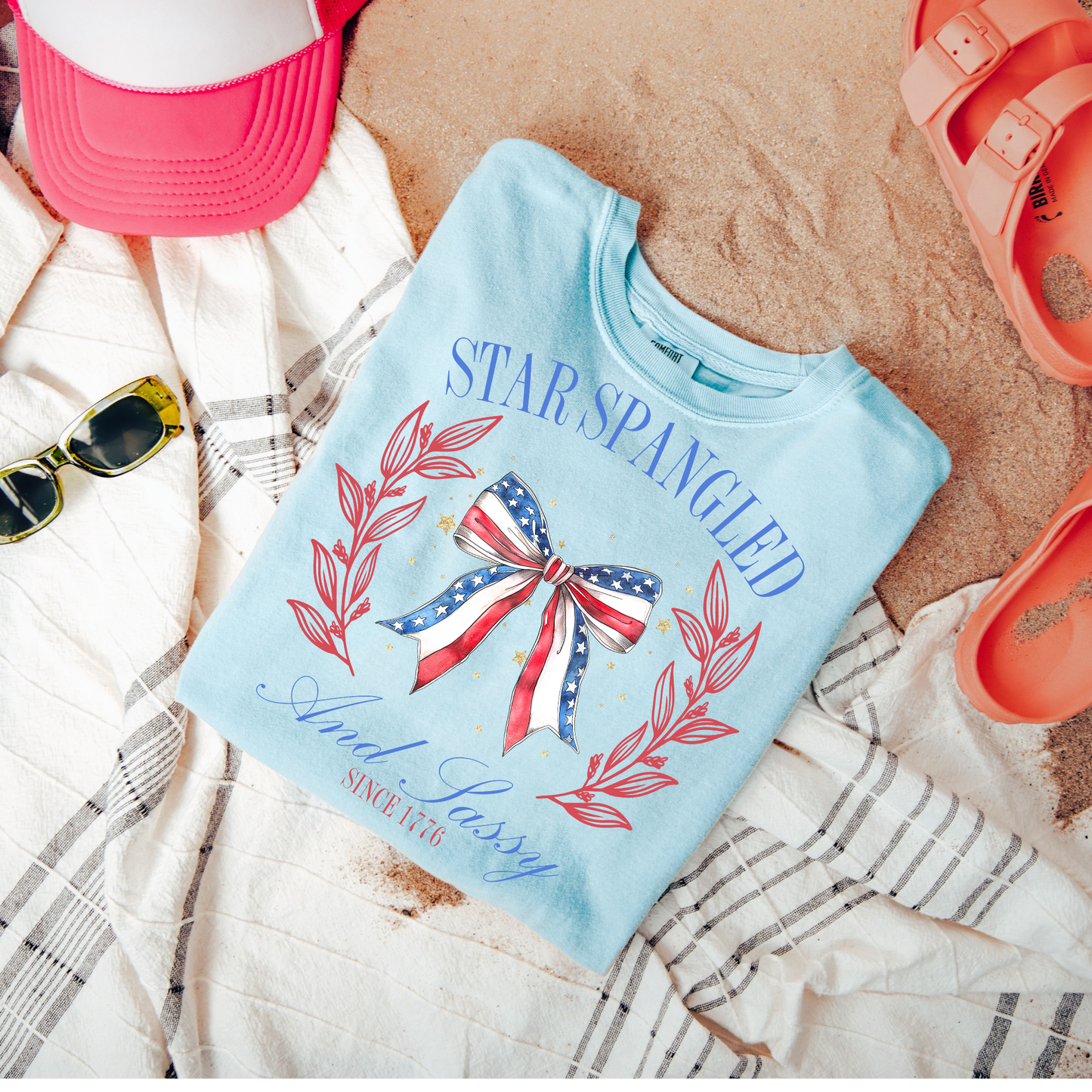 STAR SPANGLED AND SASSY - DTF TRANSFER - Hectic Momma Printing