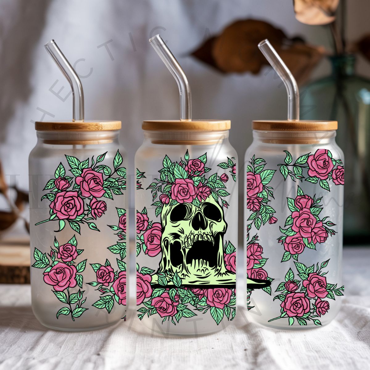 FLORAL SKELLIE - UV DTF