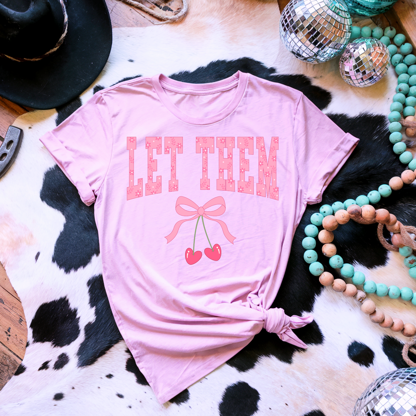 LET THEM CHERRIES & BOWS - DTF TRANSFER - Hectic Momma Printing