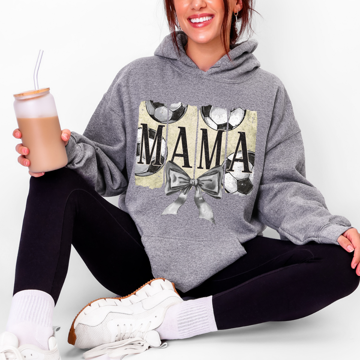 COQUETTE SOCCER MAMA - DTF TRANSFER - Hectic Momma Printing