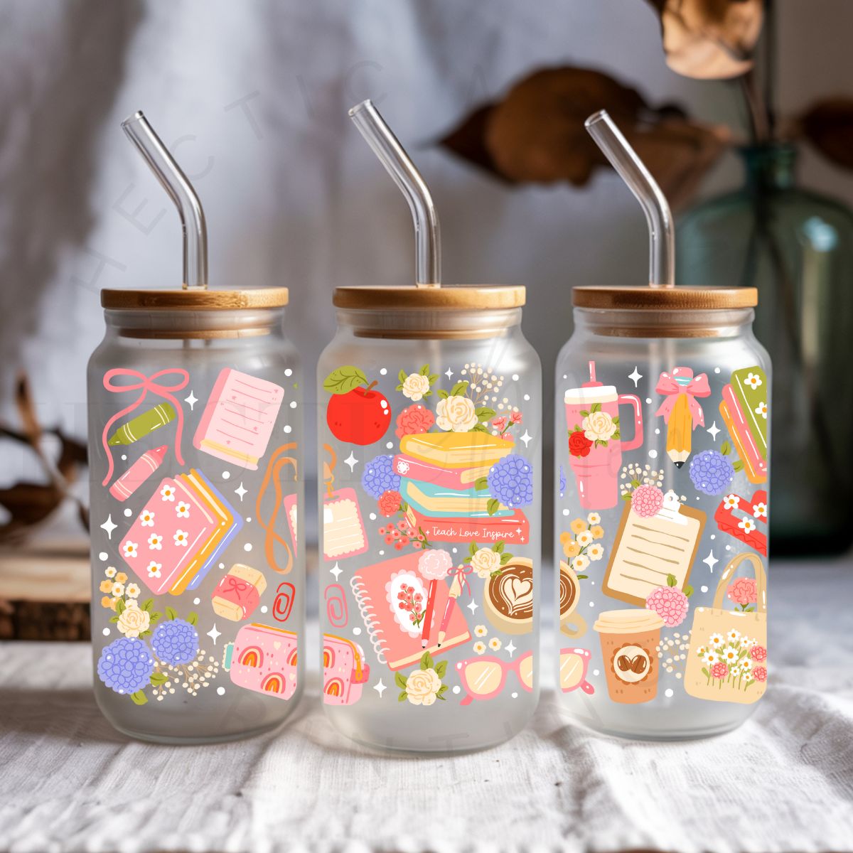 COQUETTE TEACHER SUPPLIES - UV DTF