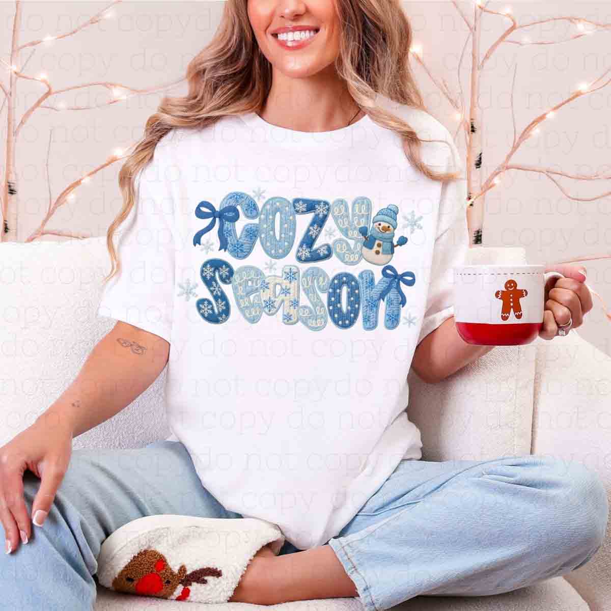 COQUETTE COZY SEASON *FAUX YARN* - DTF TRANSFER