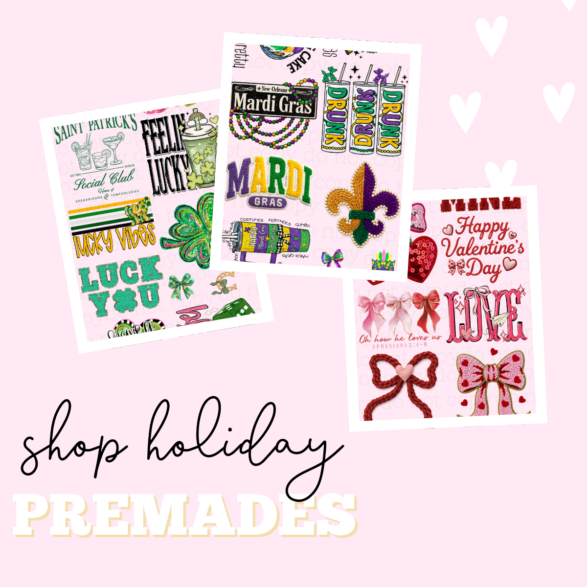 2026 HOLIDAY PREMADE GANG SHEETS