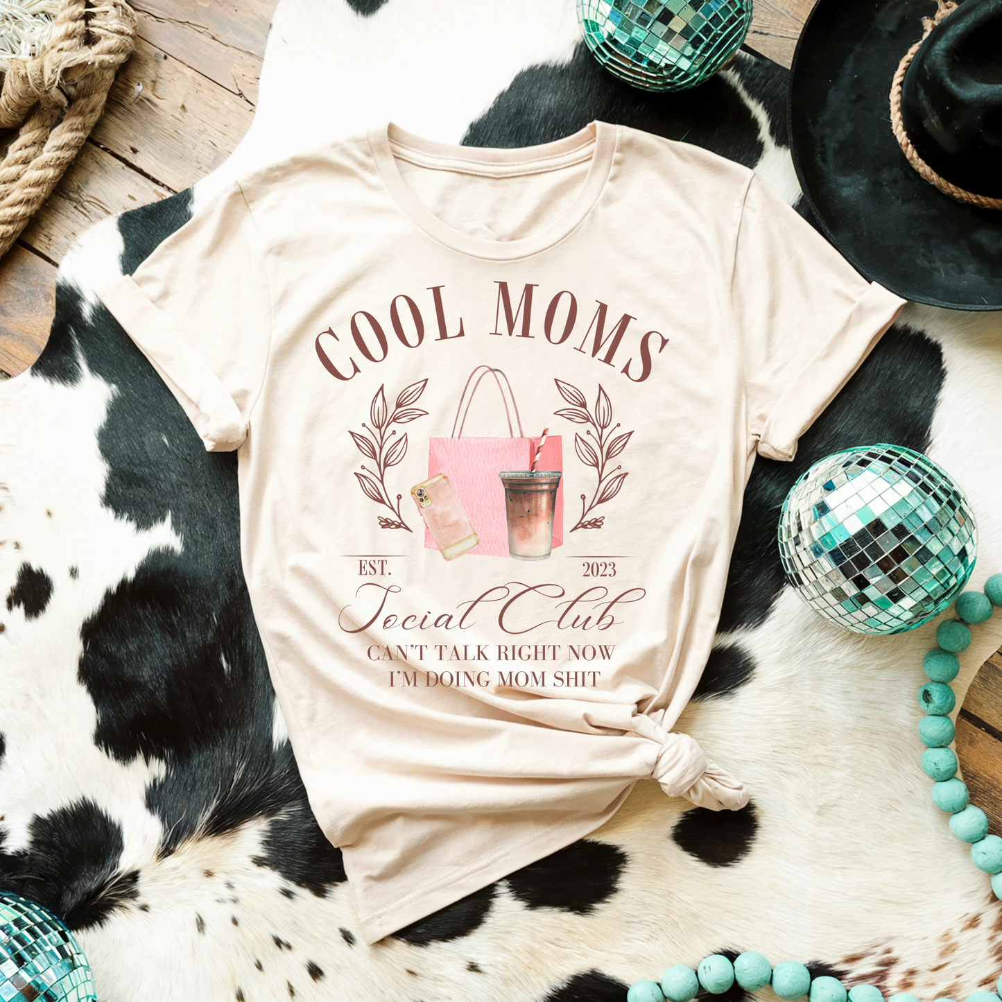COOL MOMS SOCIAL CLUB - DTF TRANSFER - Hectic Momma Printing