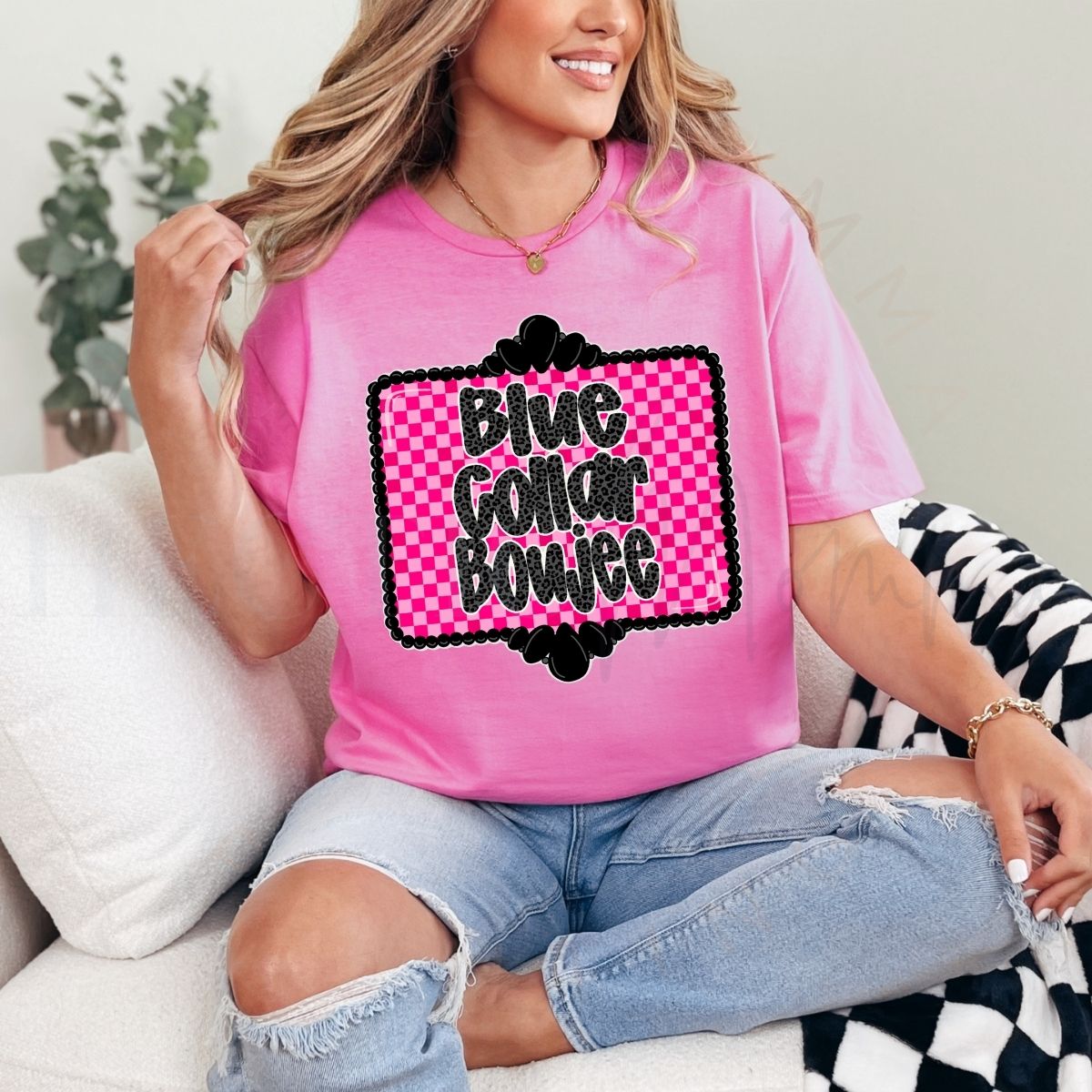 BLUE COLLAR BOUJEE - DTF TRANSFER