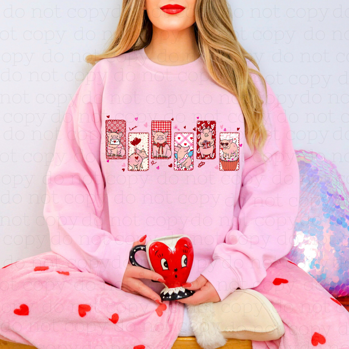 VALENTINES DAY PIGGIES - DTF TRANSFER