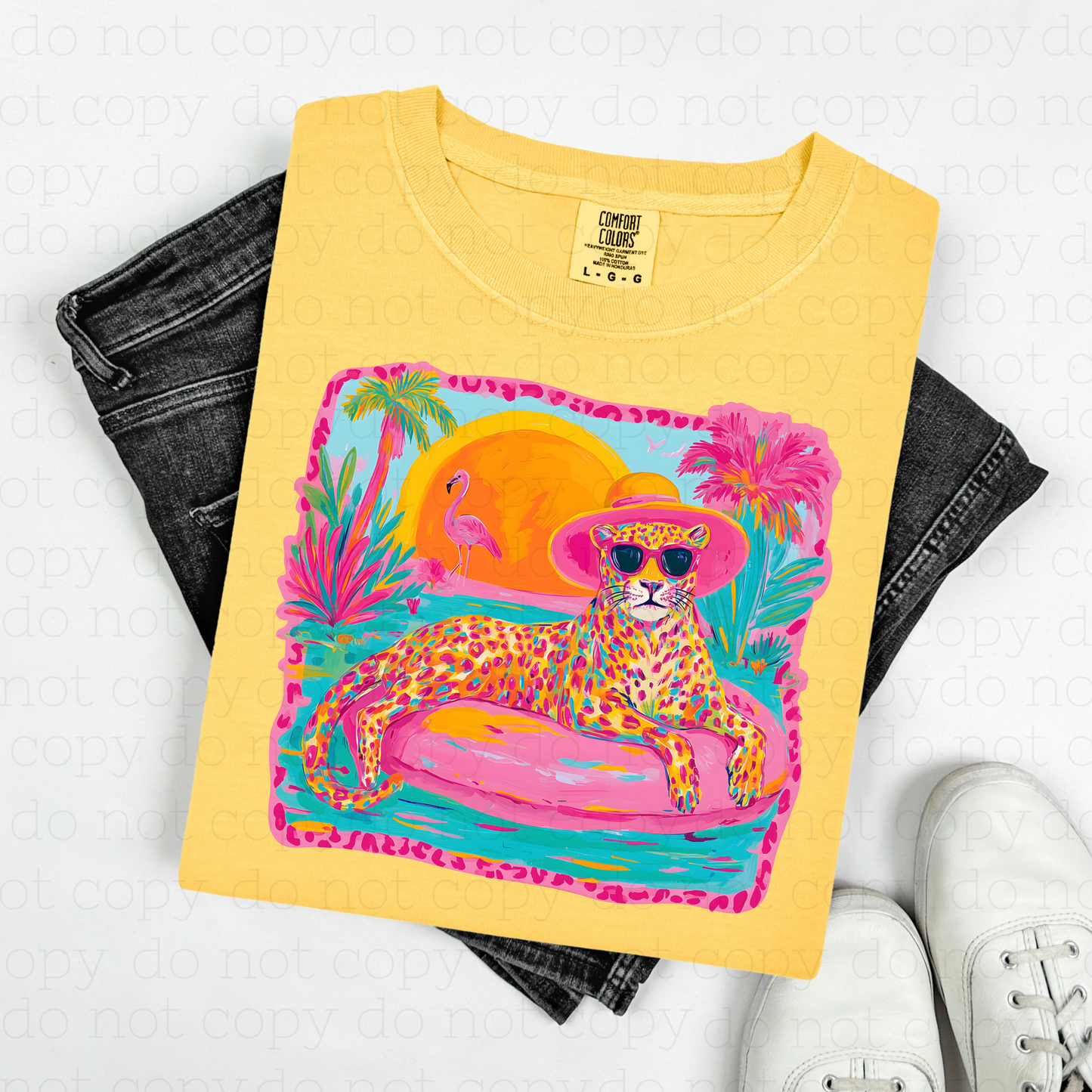 FLOATIN' LEOPARD - DTF TRANSFER