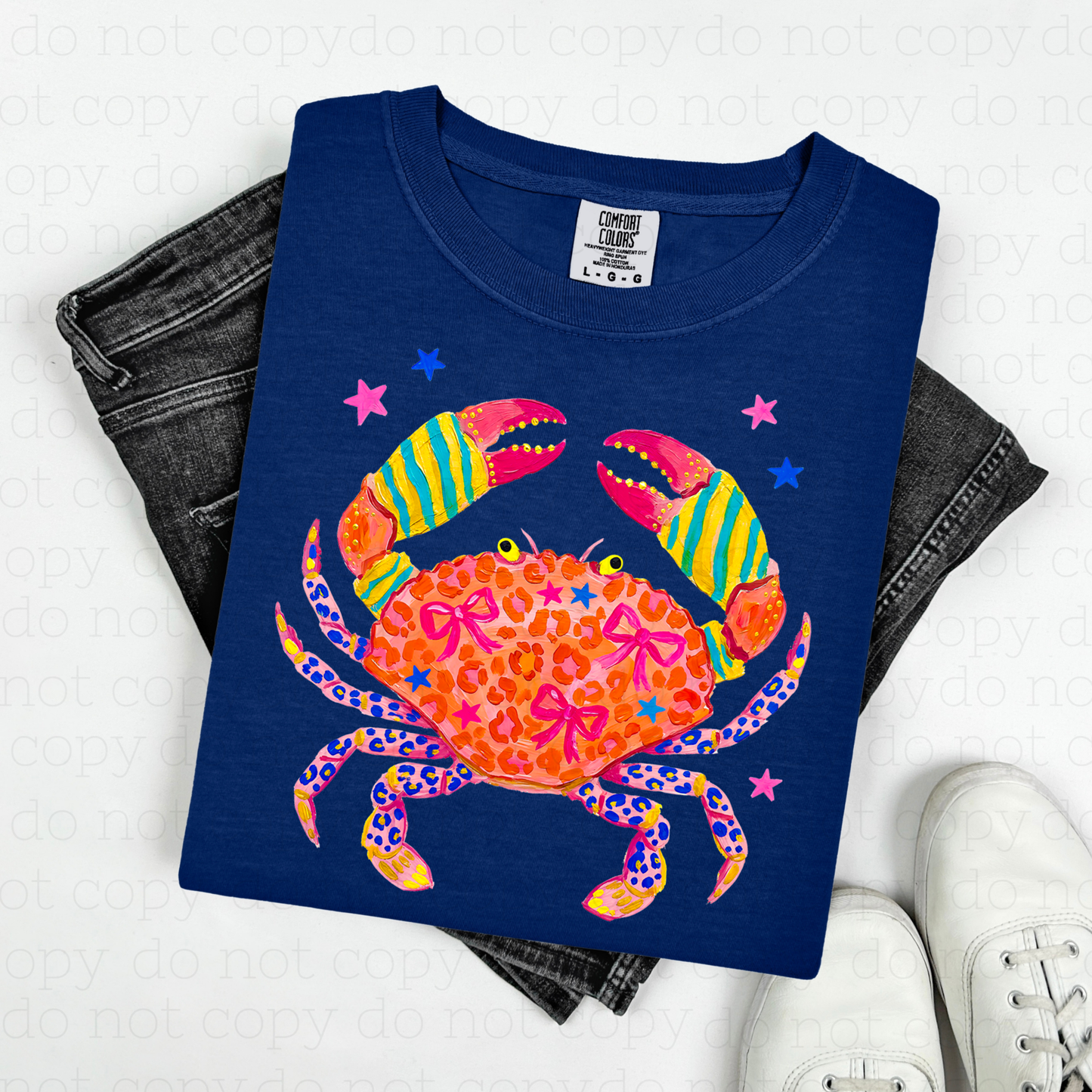 COQUETTE LEOPARD PRINT CRAB - DTF TRANSFER