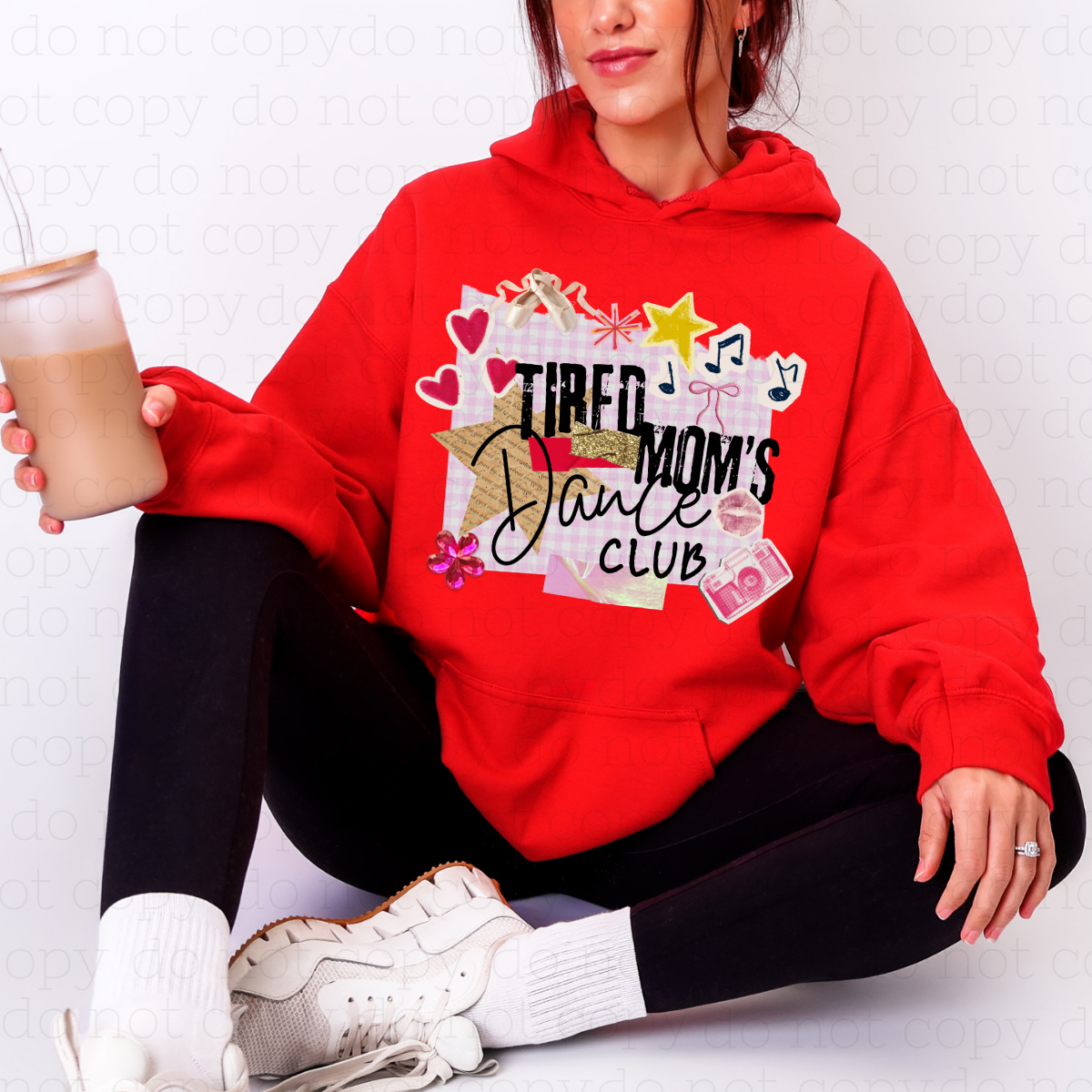 COQUETTE TIRED MOM'S DANCE CLUB - DTF TRANSFER - Hectic Momma Printing