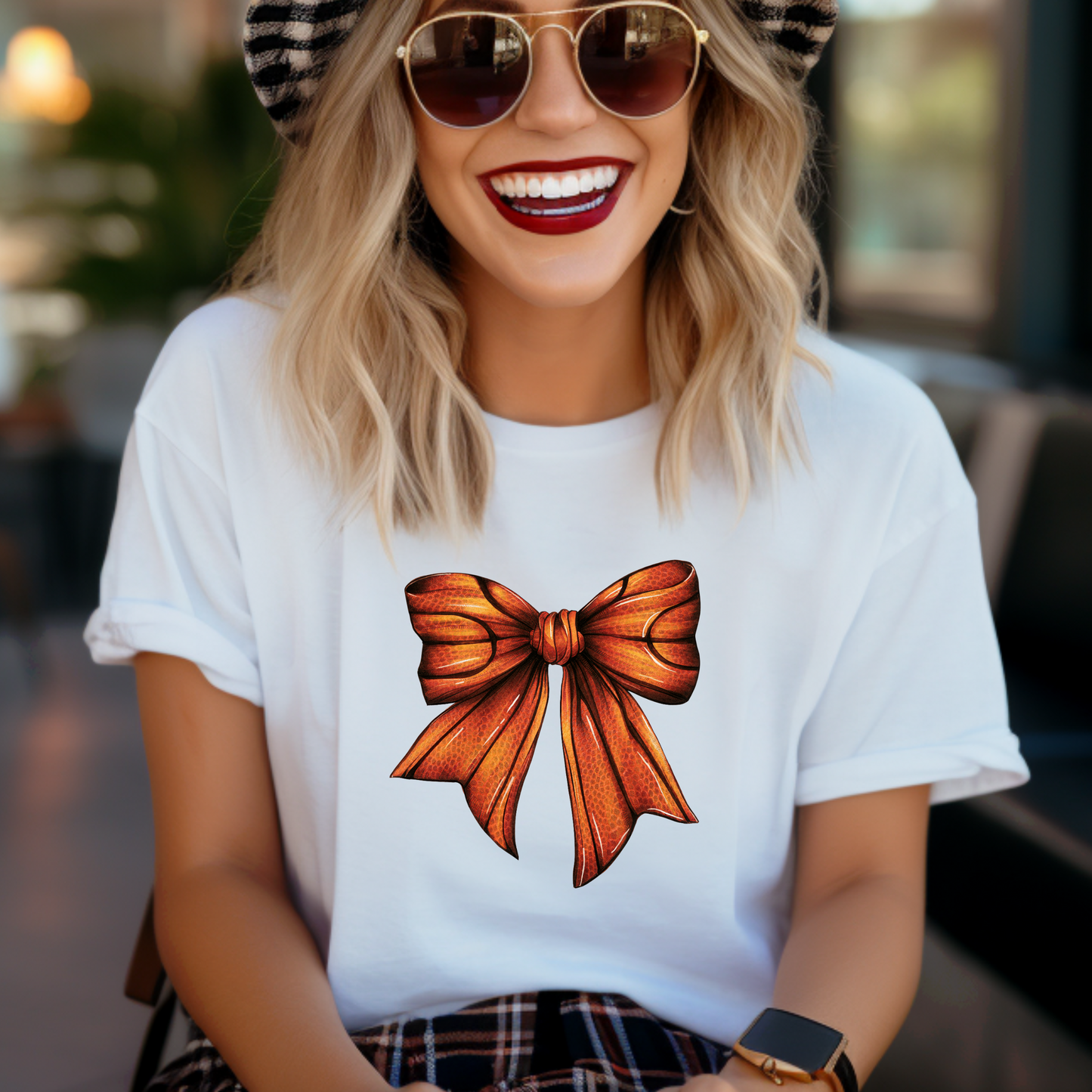 BASKETBALL BOW DTF TRANSFER - Hectic Momma Printing