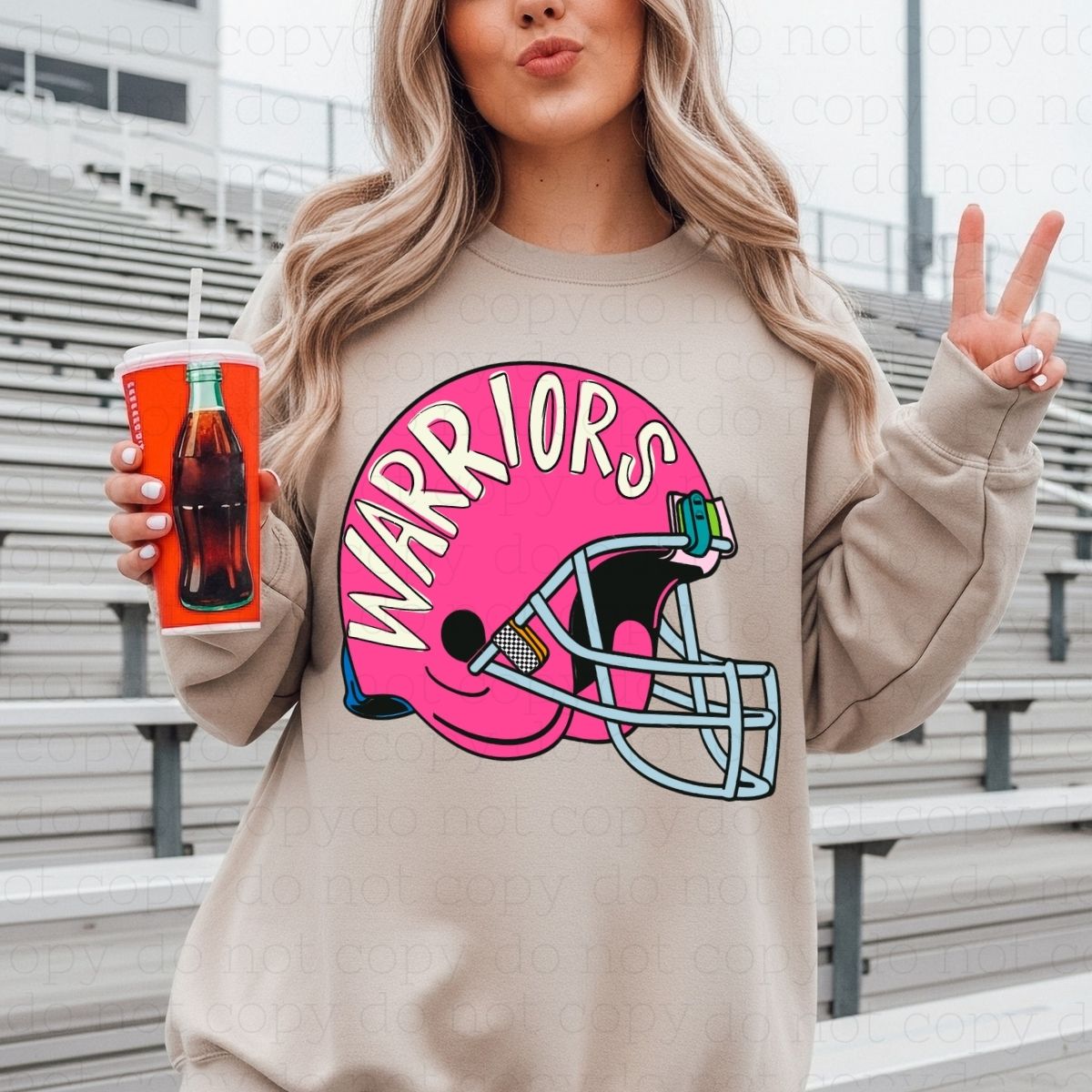 WARRIORS HELMET - DTF TRANSFER