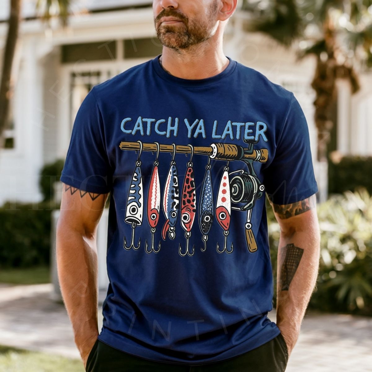 CATCH YA LATER *W/GRUNGE* - DTF TRANSFER - Hectic Momma Printing