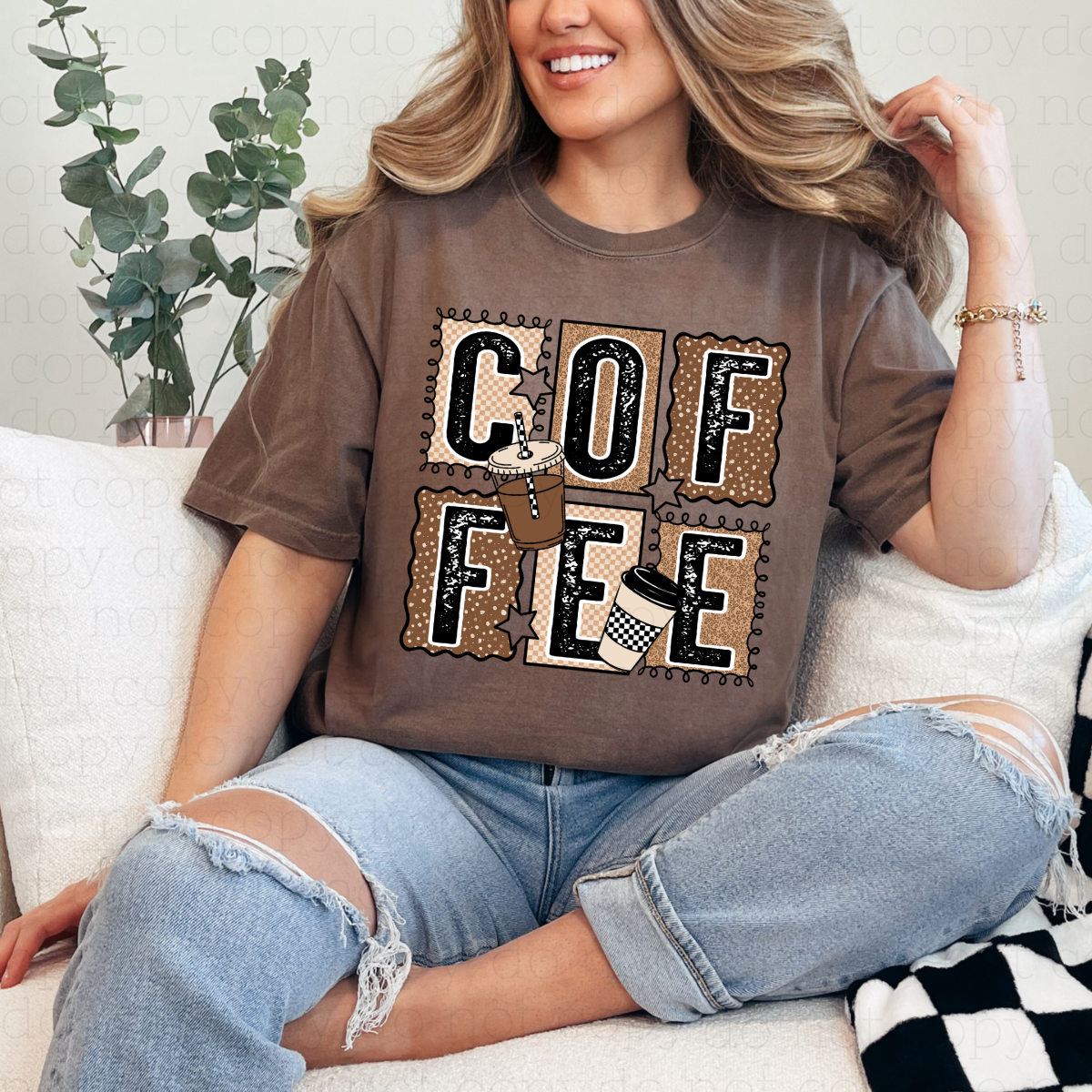 COFFEE - DTF TRANSFER - Hectic Momma Printing