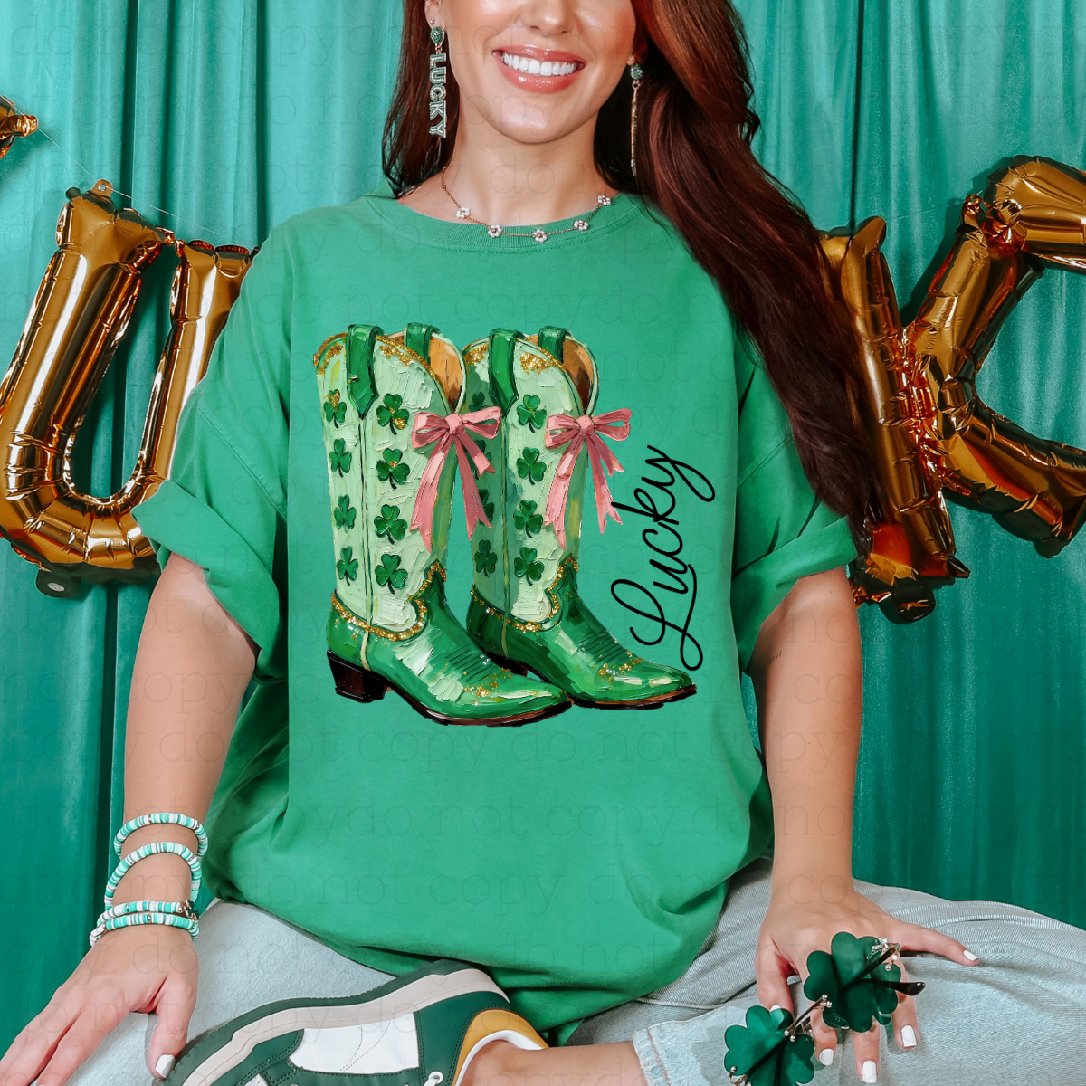 COQUETTE LUCKY BOOTS - DTF TRANSFER