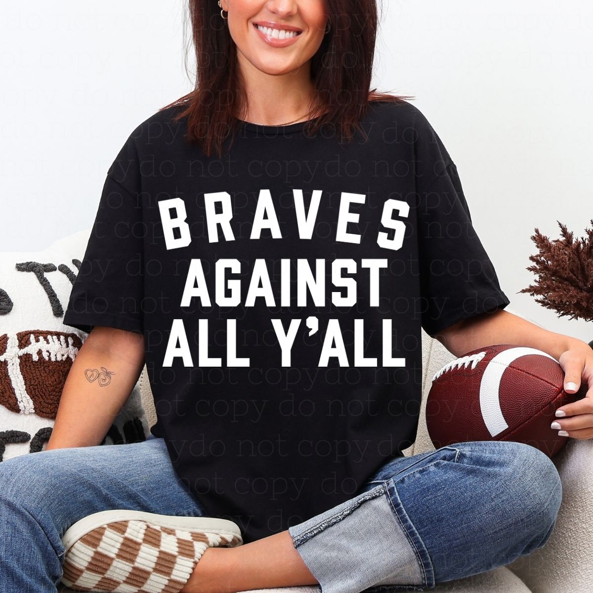 BRAVES AGAINST ALL Y'ALL - DTF TRANSFER