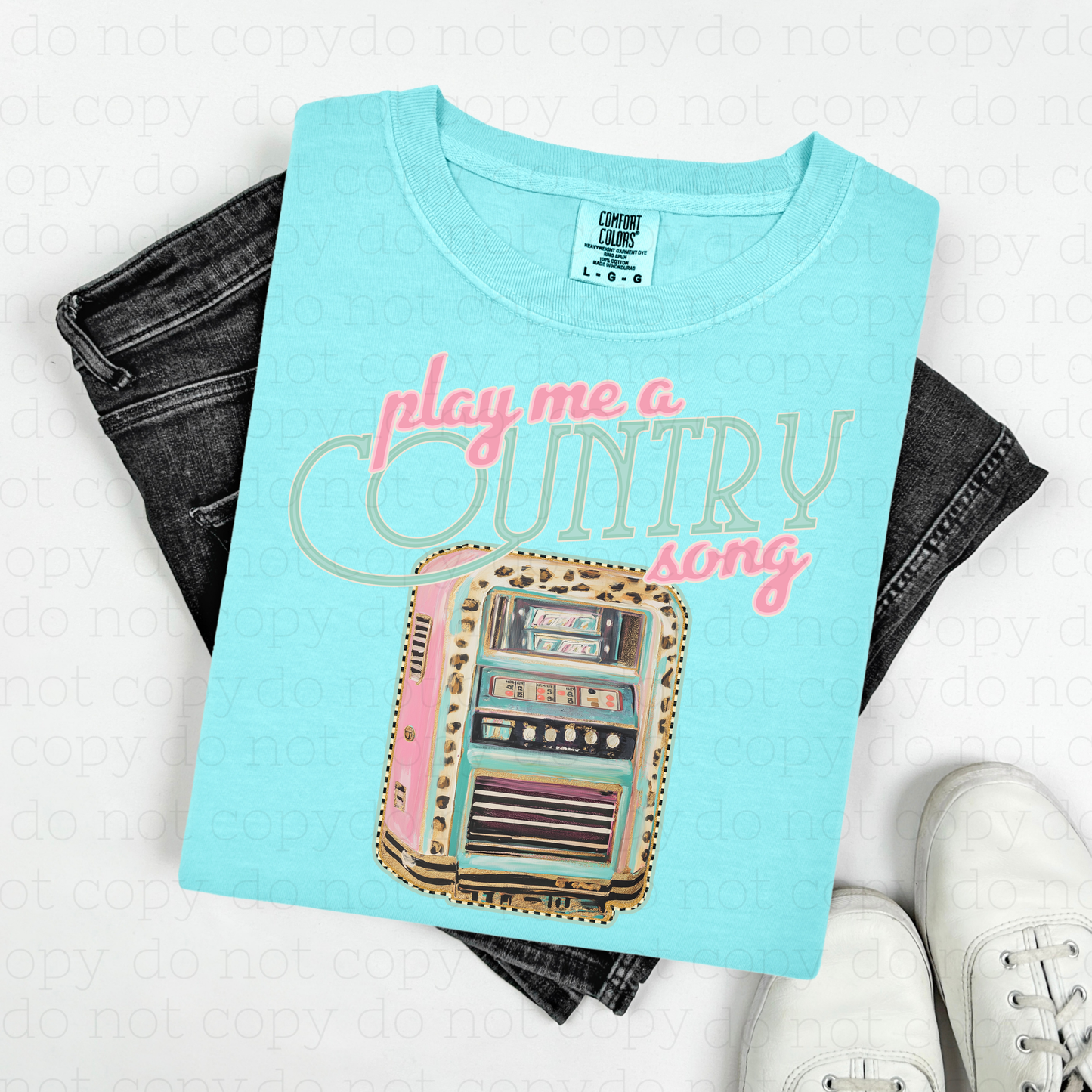 PLAY ME A COUNTRY SONG - DTF TRANSFER